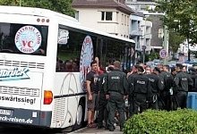Konflikt mit der Polizei - FOTO: WOLFGANG RUDOLF