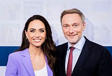 Franca Lehfeldt und Christian Lindner - Christoph Soeder/dpa