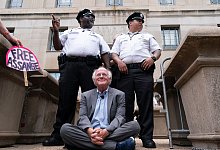 Protest gegen die Strafverfolgung von Assange - Jacquelyn Martin/AP/dpa