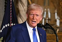 US-Präsident Trump - Mar-a-Lago - Uncredited/Pool/AP/dpa