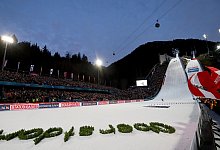 Die Skisprung-Arena in Oberstdorf - Angelika Warmuth/dpa