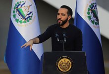 El Salvadors Präsident Nayib Bukele - Salvador Melendez/AP/dpa