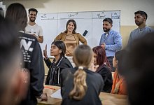 Baerbock im Irak - Michael Kappeler/dpa