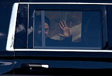 Ukrainischer Pr&auml;sident Selenskyj besucht Munitionsfabrik - Christopher Dolan/The Times-Tribune/AP