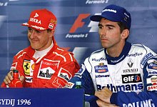 Michael Schumacher und Damon Hill - picture alliance / dpa
