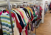 Gebrauchte Kleidung - Foto: Stefan Sauer/dpa-Zentralbild/dpa