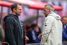 Bo Svensson und Marco Rose - Jan Woitas/dpa