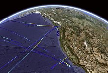 Verteilung der Phytoplankton-Biomasse vor der Küste Kaliforniens - Francois Ribalet/dpa