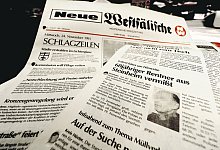 &Ouml;ffentliche Suche: F&uuml;nf Tage nach dem Verschwinden von Anton L. aus Steinheim gab die Polizei eine Vermisstenmeldung an die &Ouml;ffentlichkeit. So stand es in der Neuen Westf&auml;lischen am 24. November. - Foto: Simone Fl&ouml;rke