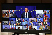 EU-Videogipfel - Foto: Yves Herman/Pool Reuters/AP/dpa