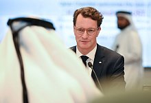 Nordrhein-Westfalens Ministerpräsident Wüst in Katar - Wolf von Dewitz/dpa