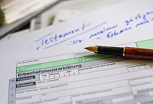 Erbschaftssteuer - Hans-J&uuml;rgen Wiedl/dpa-Zentralbild/dpa