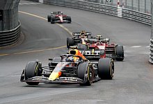 Formel-1-Fahrer Sergio Perez aus Mexico vom Team Oracle Red Bull gewinnt den Gro&szlig;en Preis von Monaco. - Hasan Bratic/dpa