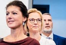 Landtagswahl Th&uuml;ringen - Wahlparty BSW - Christoph Soeder/dpa