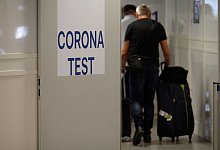 Corona-Testzentrum im Flughafen D&uuml;sseldorf - Foto: Henning Kaiser/dpa