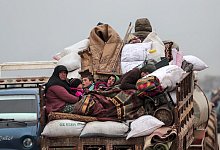 Flucht aus Idlib - Foto: Ugur Can/DHA/dpa