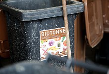 Inhalt von Biotonnen wird untersucht - Jan Woitas/dpa-Zentralbild/dpa