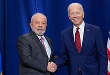 US-Pr&auml;sident Biden trifft Brasiliens Pr&auml;sident Lula - Susan Walsh/AP/dpa