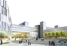 So soll die Universit&auml;t einmal aussehen. - Illustration: Uni Bielefeld