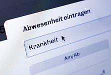 Krankmeldung auf Arbeit - picture alliance / photothek.de