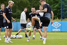 Zwei Testspieler beim DSC - Peter Unger