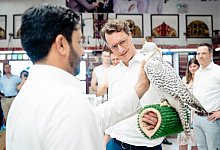 Wüst in Katar - Land NRW / Steffen Böttcher