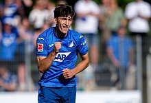 Torschütze Florian Micheler (Hoffenheim, 45), Spieler der TSG 1899 Hoffenheim, jubelt über das Tor zum 0:4, Jubel, jubel - IMAGO/foto2press