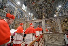 Papstwahl im Konklave: Geheime Abstimmung der Kardinaele - epd