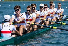 Der Deutschland-Achter kam im WM-Vorlauf nur auf den vierten Rang. - Sven Hoppe/dpa