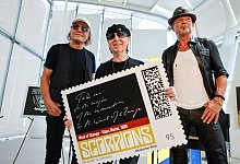 Briefmarke zum 60. Bühnenjubiläum der Rockband Scorpions - Thomas Banneyer/dpa