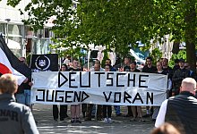 Rechte Gegendemonstration - CSD in Magdeburg - Heiko Rebsch/dpa