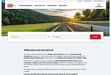 What\'s next? - Die Bahn hat ihr neues Buchungssystem online gestellt. Ausprobieren erwünscht. - next.bahn.de/dpa-tmn