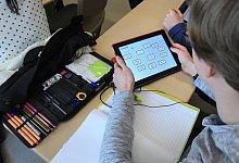 Digitales Lernen - Foto: Jens Wolf/dpa