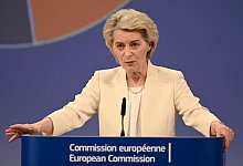 EU-Kommissionspräsidentin von der Leyen - Ansgar Haase/dpa