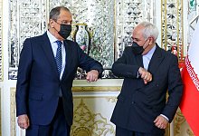 Lawrow im Iran - Foto: --/Russian Foreign Ministry Press Service/AP/dpa