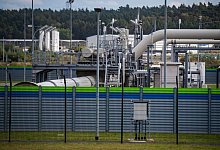 Rohrsysteme und Absperrvorrichtungen in der Gasempfangsstation der Ostseepipeline Nord Stream 2 in Lubmin. - Stefan Sauer/dpa
