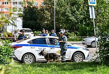 Autobombe explodiert in Moskau - Cao Yang/XinHua/dpa