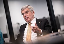 IOC-Präsident Bach - Sebastian Christoph Gollnow/dpa