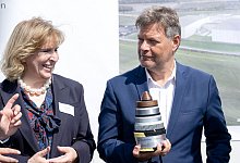 Prescot und Habeck - Sina Schuldt/dpa