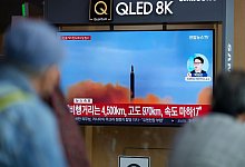 Nordkorea startet erneut ballistische Rakete - Lee Jin-Man/AP/dpa