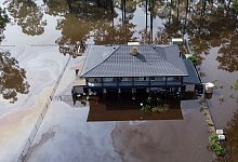 &Uuml;berflutung - Foto: Mark Baker/AP/dpa