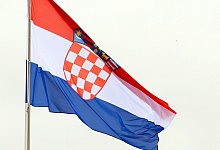Flagge von Kroatien - Klaus-Dietmar Gabbert/dpa