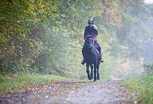 Eine Frau reitet auf einem Pony - Christin Klose/dpa-tmn