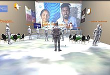 Hochzeit im virtuellen Schloss in Indien - Foto: Vignesh/TardiVerse/dpa