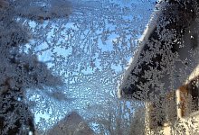 Eiskristalle an einer Scheibe - Karl-Josef Hildenbrand/dpa/dpa-tmn