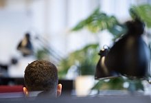 Arbeiter im B&uuml;ro - Sebastian Gollnow/dpa