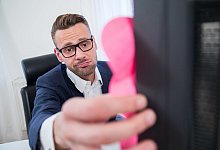 Klebezettel am Bildschirm - Foto: Christin Klose