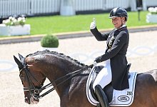 Dressurreiterin Isabell Werth holte ihren 17. DM-Titel. - Friso Gentsch/dpa