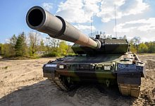 Kampfpanzer der Bundeswehr vom Typ Leopard 2 A7V - Philipp Schulze/dpa