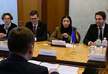 Entwicklungsministerin Alabali Radovan besucht die Ukraine - Hendrik Schmidt/dpa